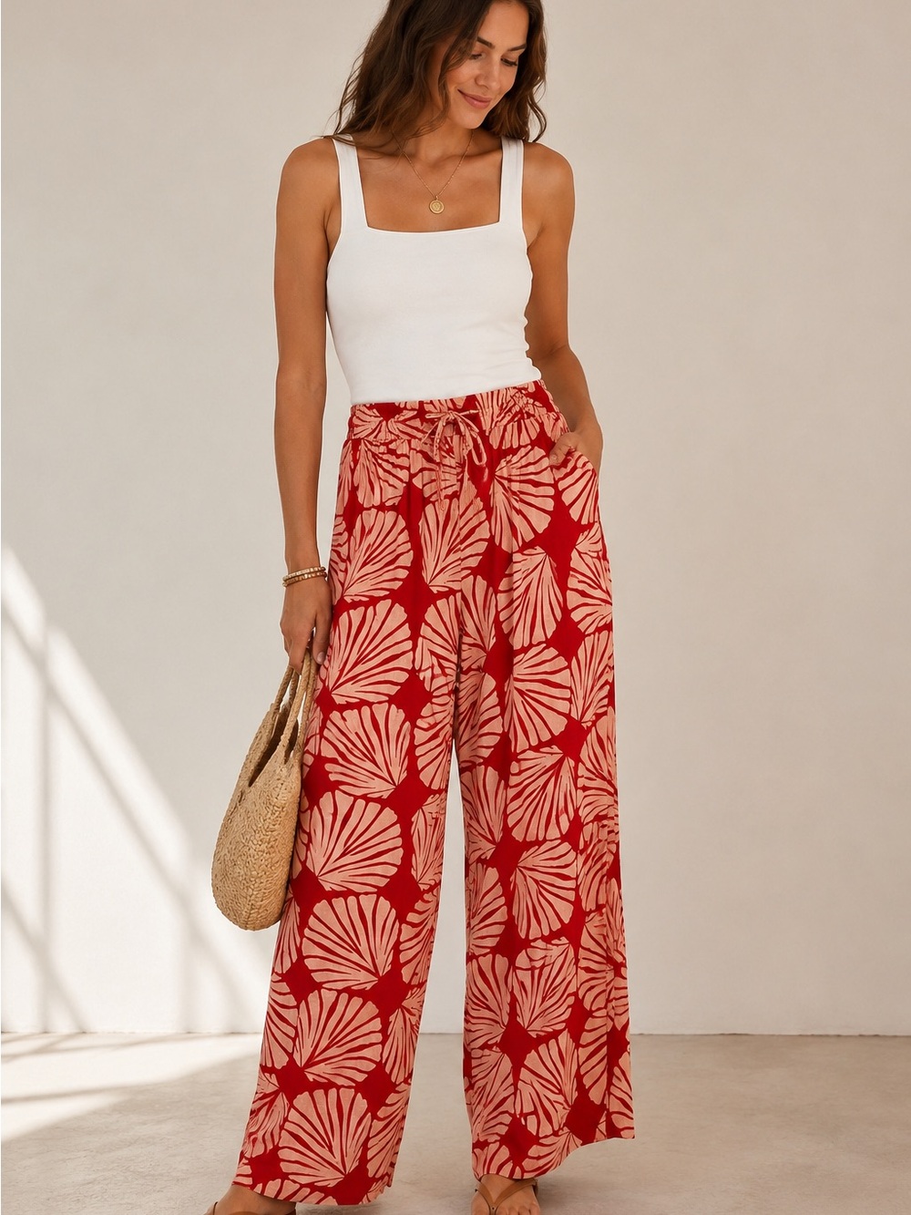 Paper Heart Linen Blend Wide Leg Pants XL Blue Terraco NWT
(run small)